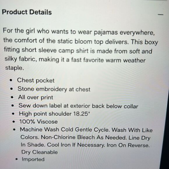 VOLCOM BIG GIRLS STATIC BLOOM SHIRT. HAZEY PINK - Picture 8 of 8